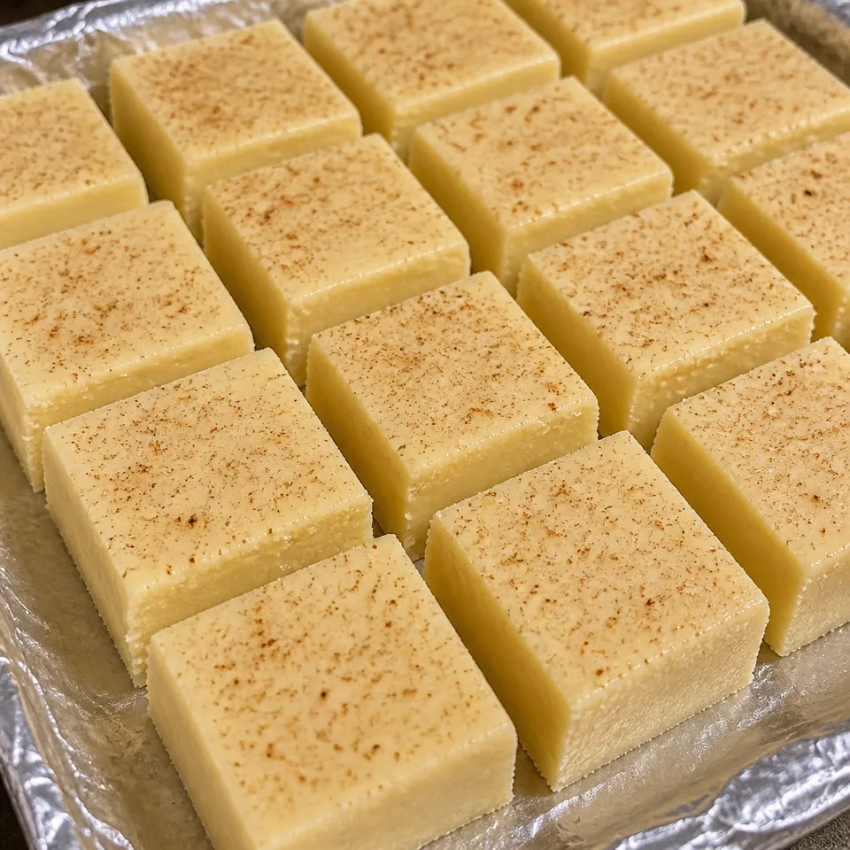 Eggnog Fudge — serving inspiration