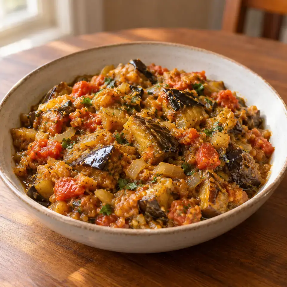 Eggplant Curry — serving inspiration