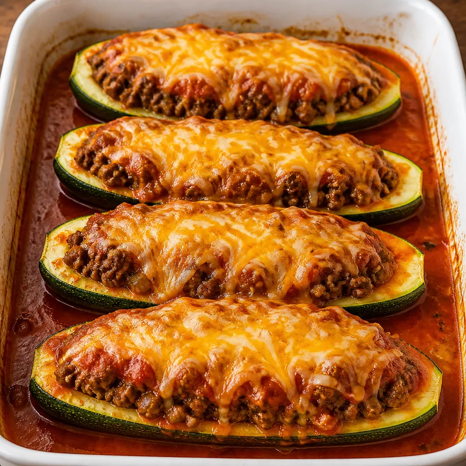 Enchilada Stuffed Zucchini Boats — serving inspiration