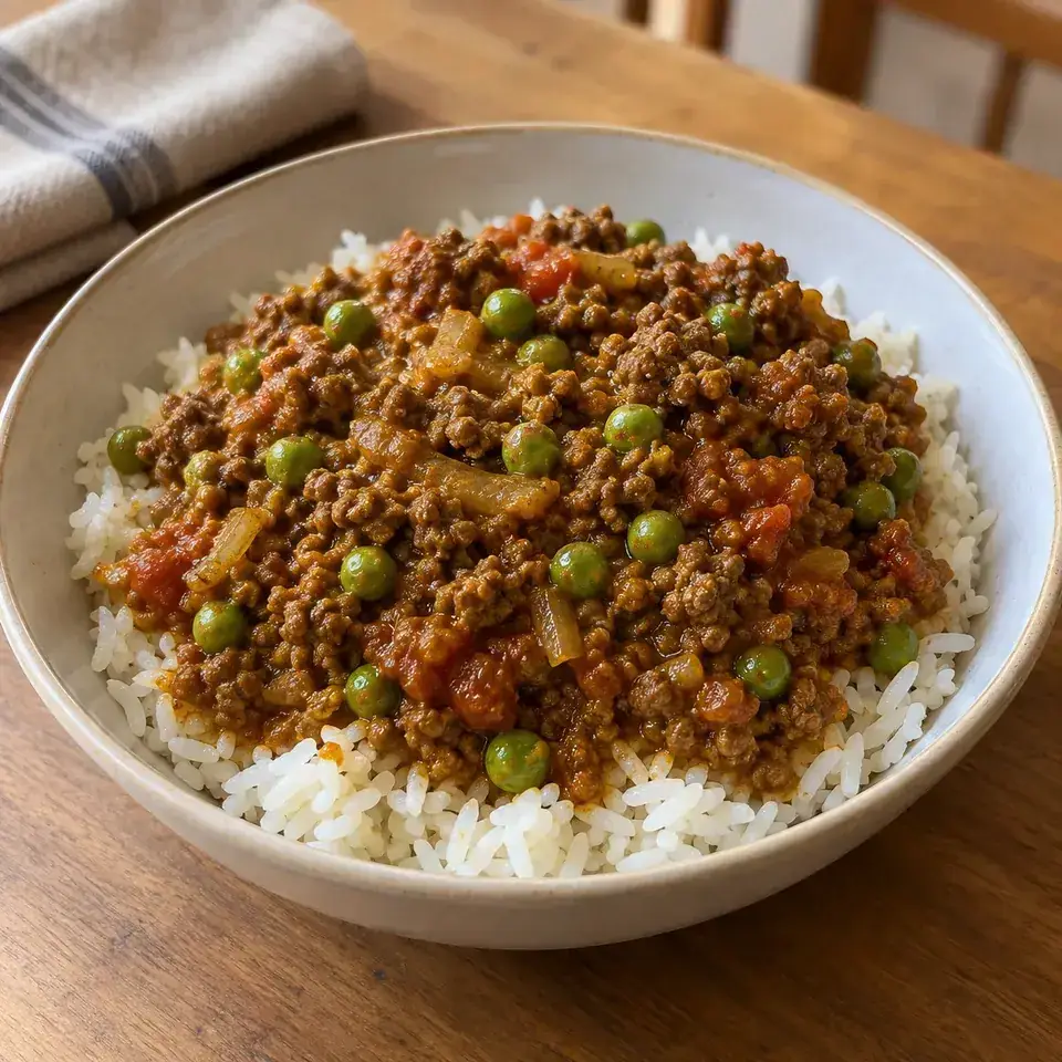 Beef keema bowls — serving inspiration