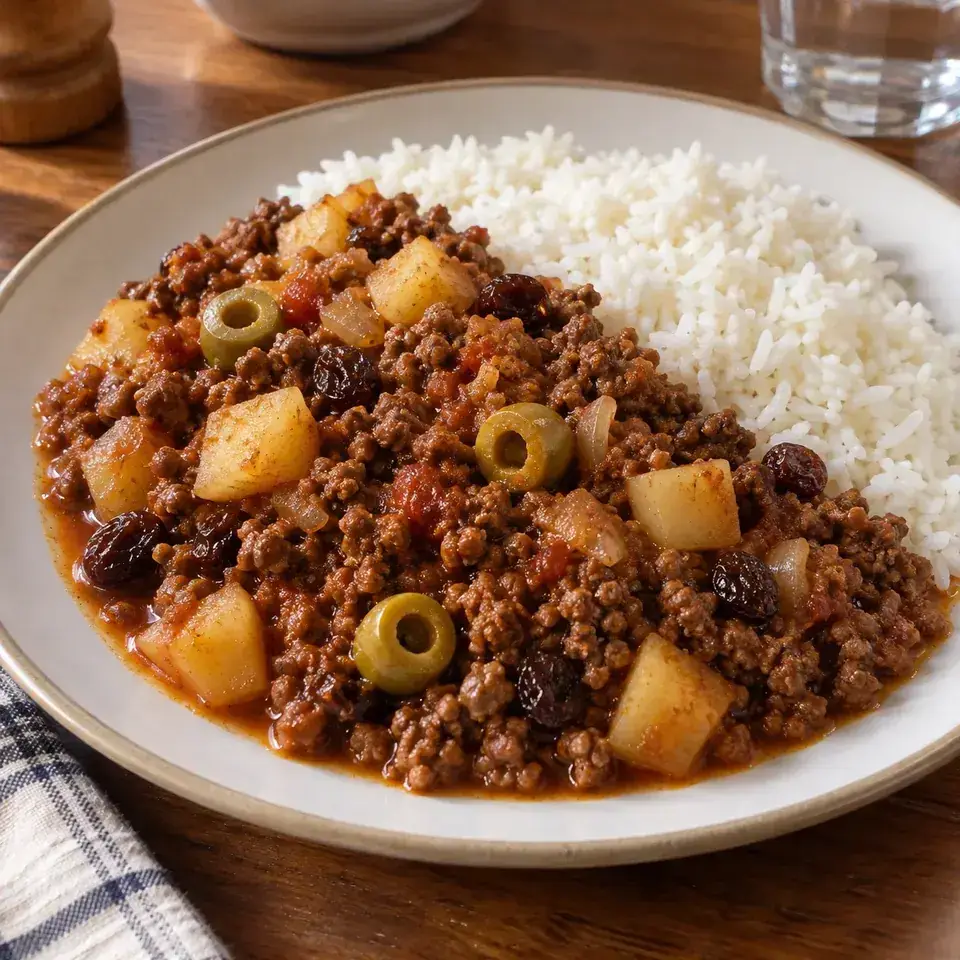 Beef picadillo — serving inspiration