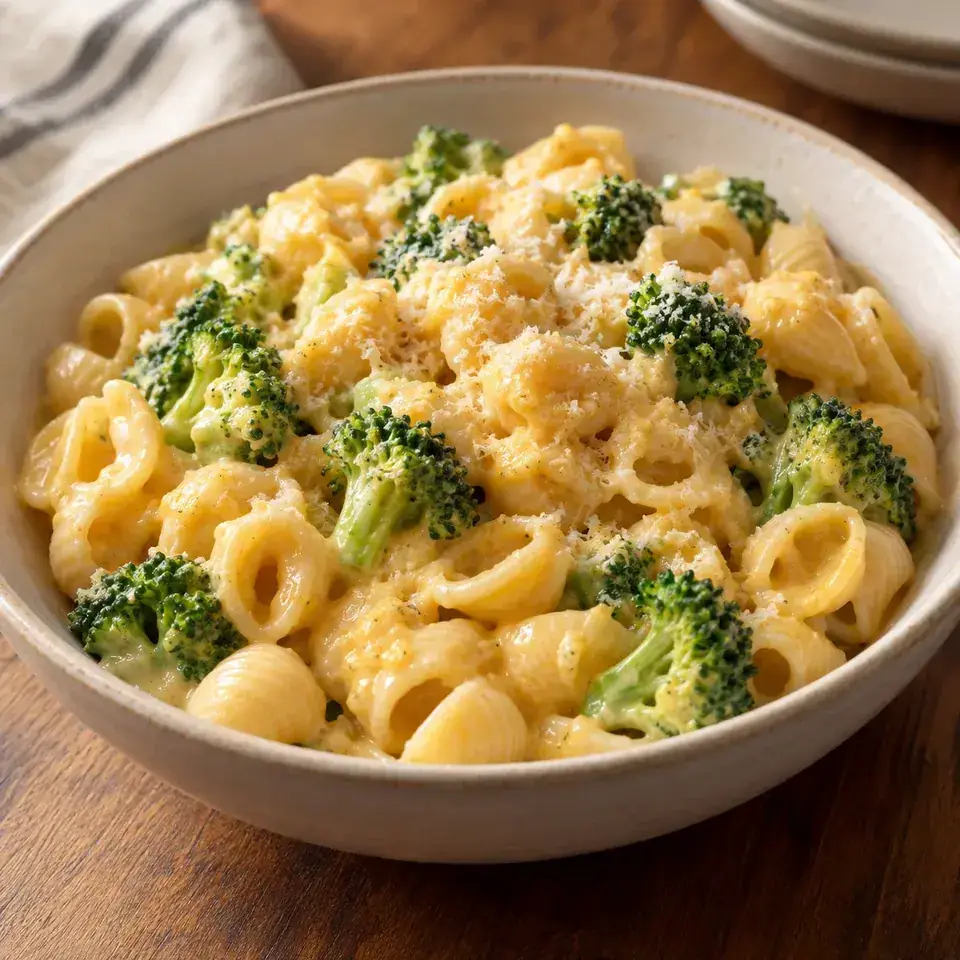 Broccoli cheddar shells — serving inspiration