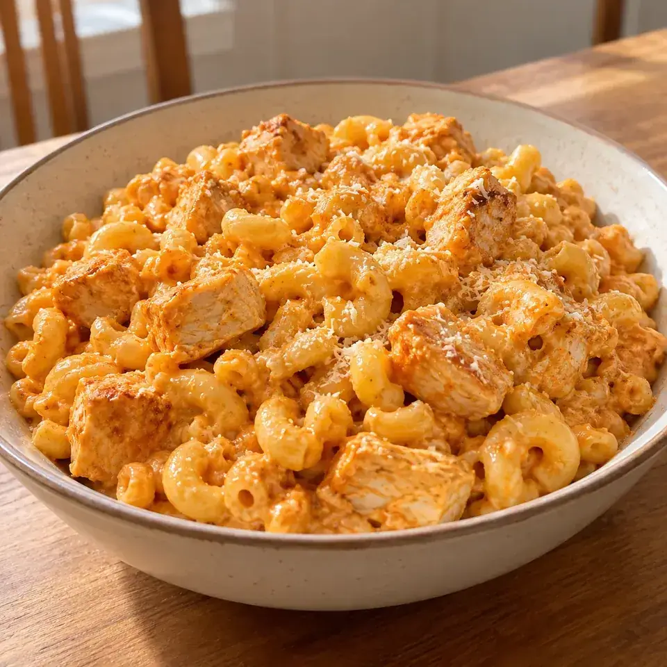 Chicken buffalo macaroni — serving inspiration