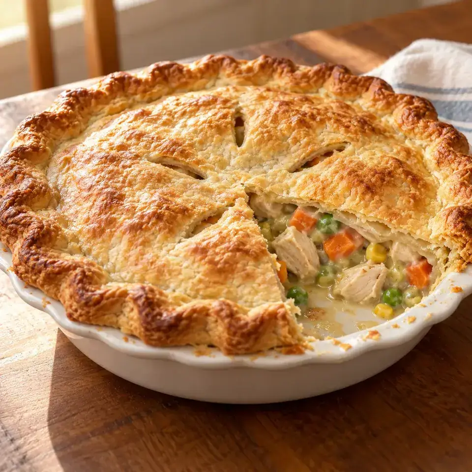 Chicken pot pie — serving inspiration