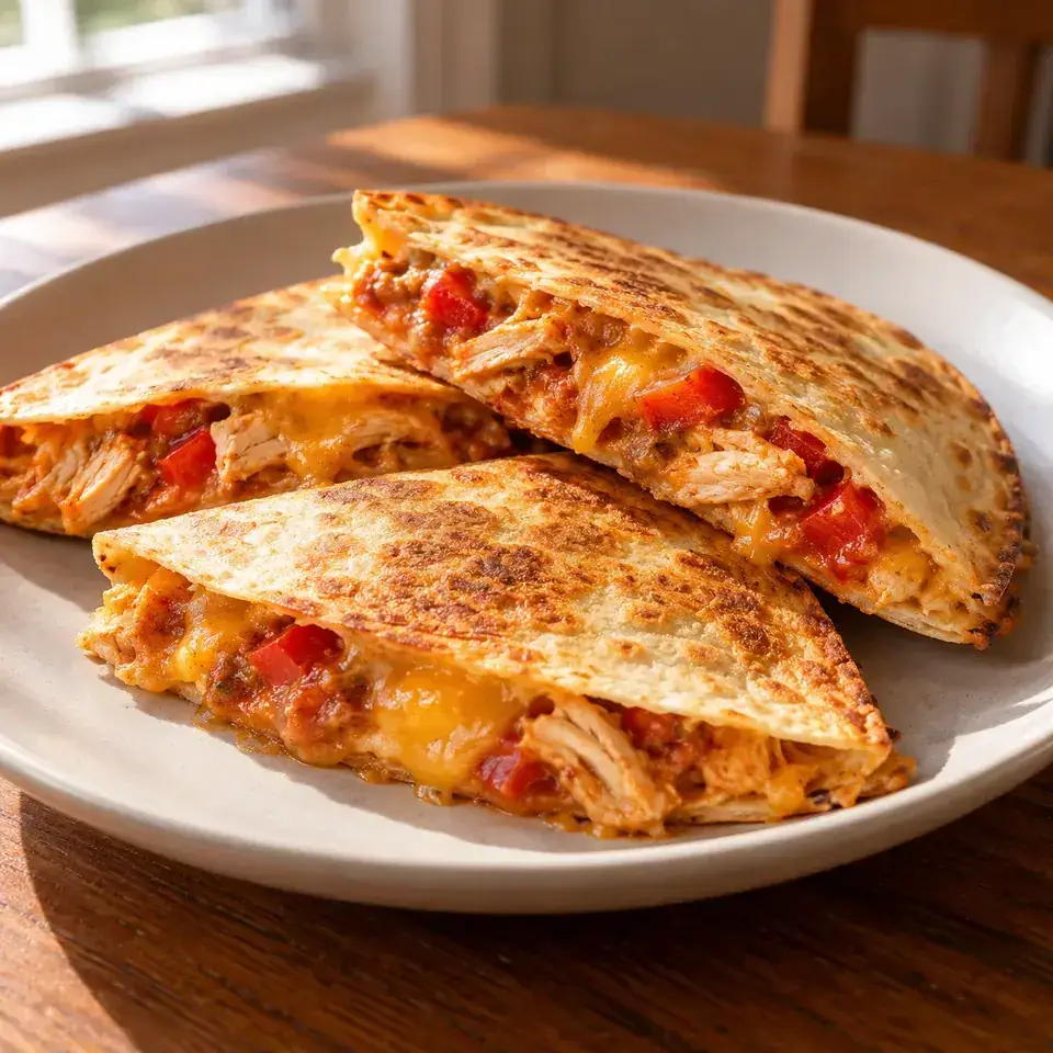 Chicken quesadilla bake — serving inspiration
