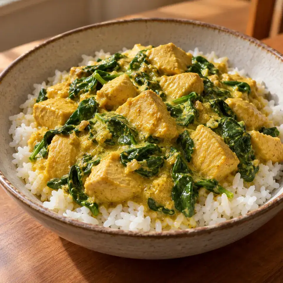 Coconut curry chicken — serving inspiration