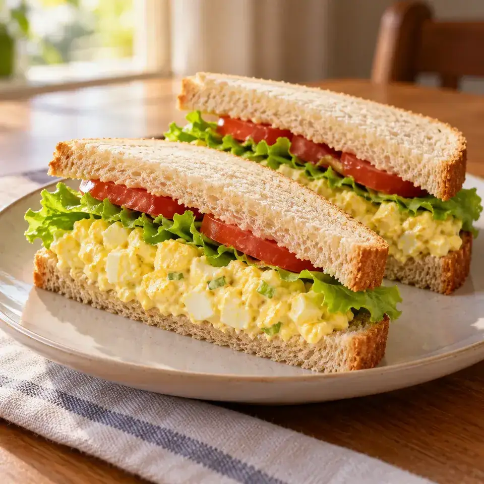 Egg salad sandwiches — serving inspiration
