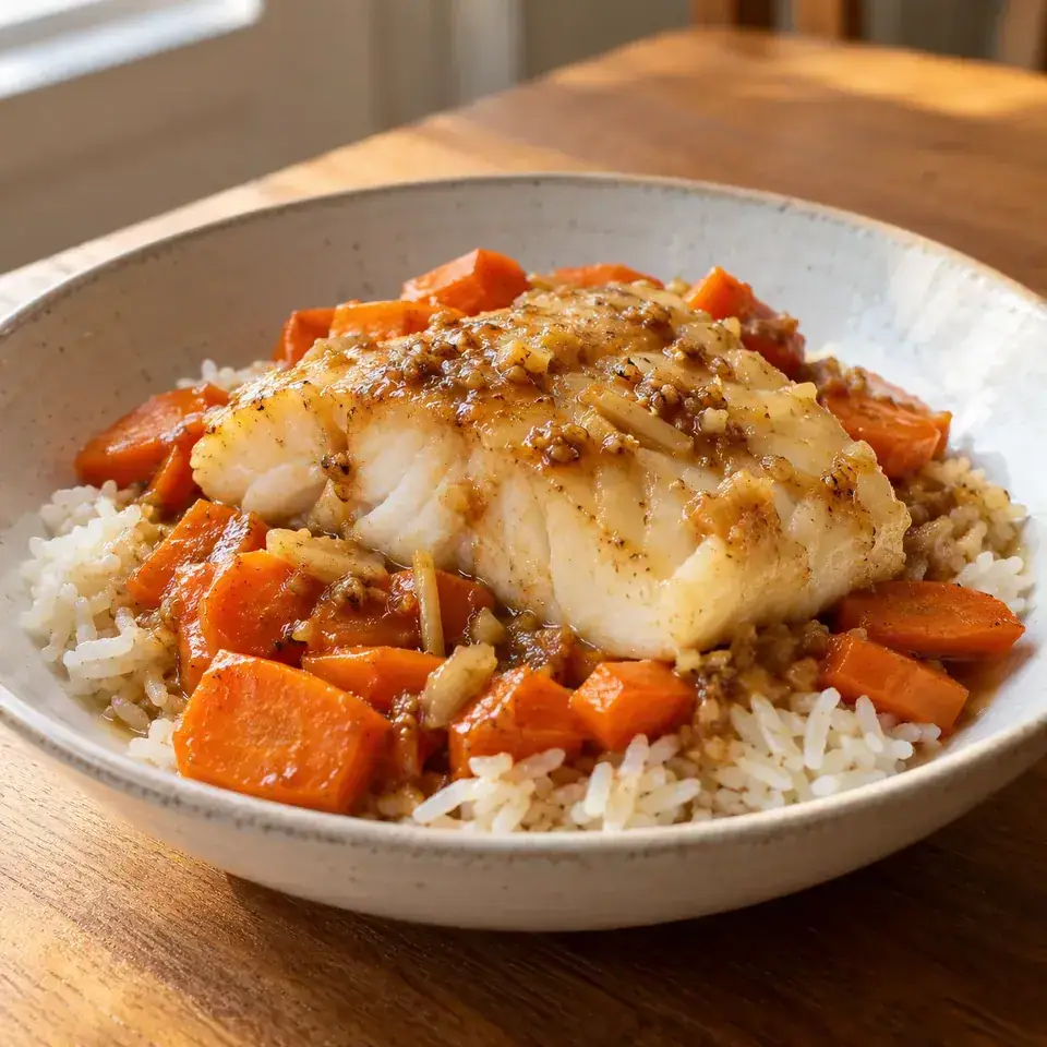 Ginger garlic cod — serving inspiration