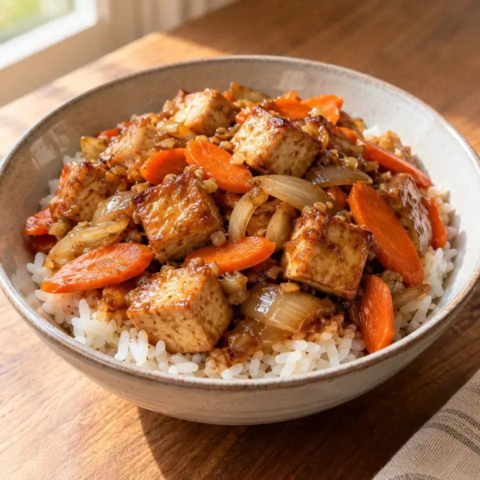 Ginger sesame tofu — serving inspiration