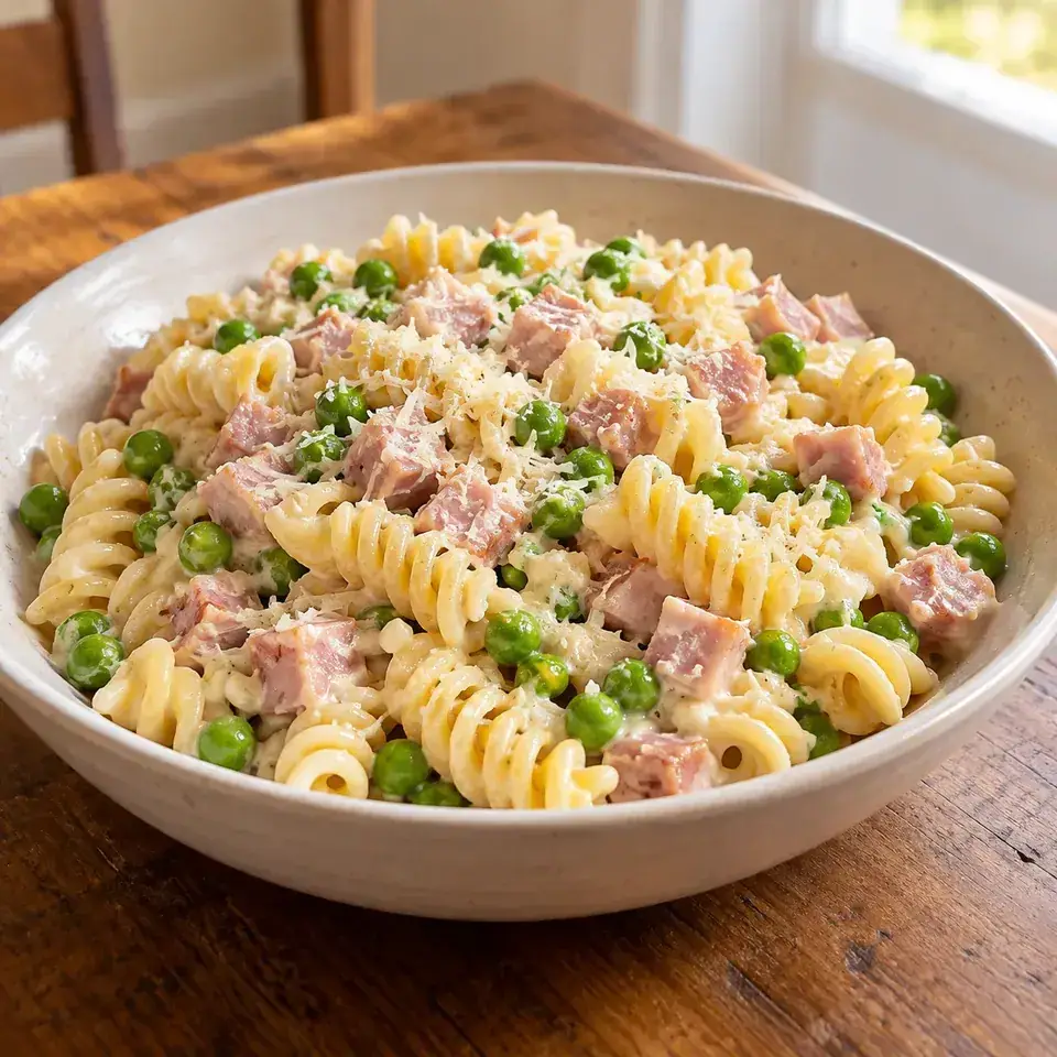 Ham and pea rotini — serving inspiration
