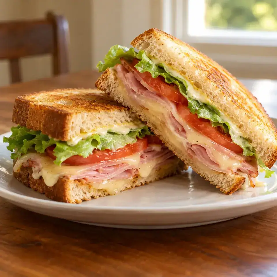 Ham Swiss melts — serving inspiration