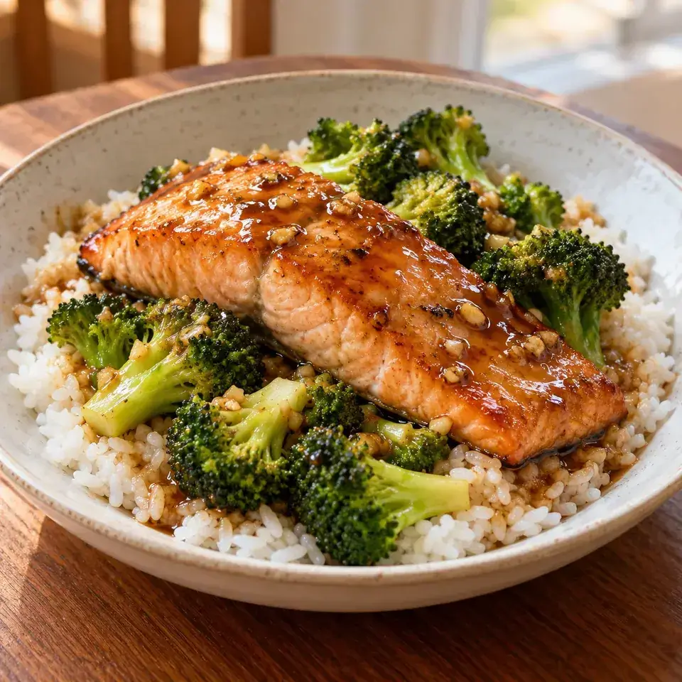 Honey soy salmon — serving inspiration