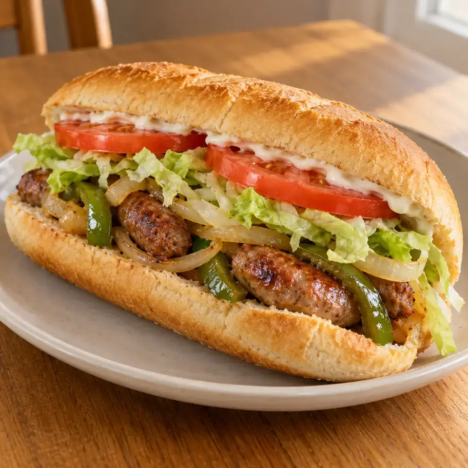 Italian sausage subs — serving inspiration