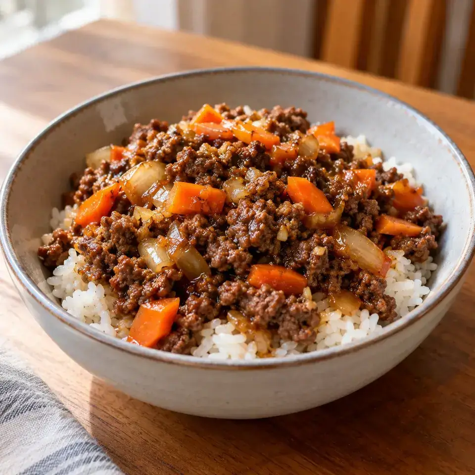 Korean-style beef bowls — serving inspiration