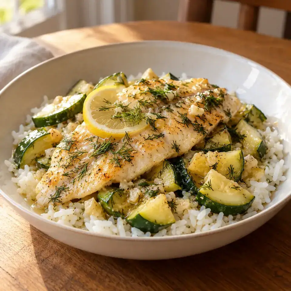 Lemon dill tilapia — serving inspiration
