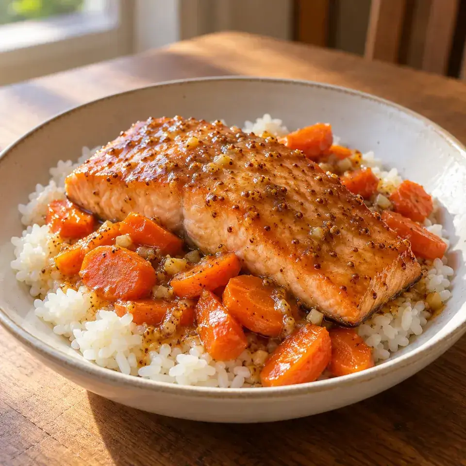 Maple mustard salmon — serving inspiration