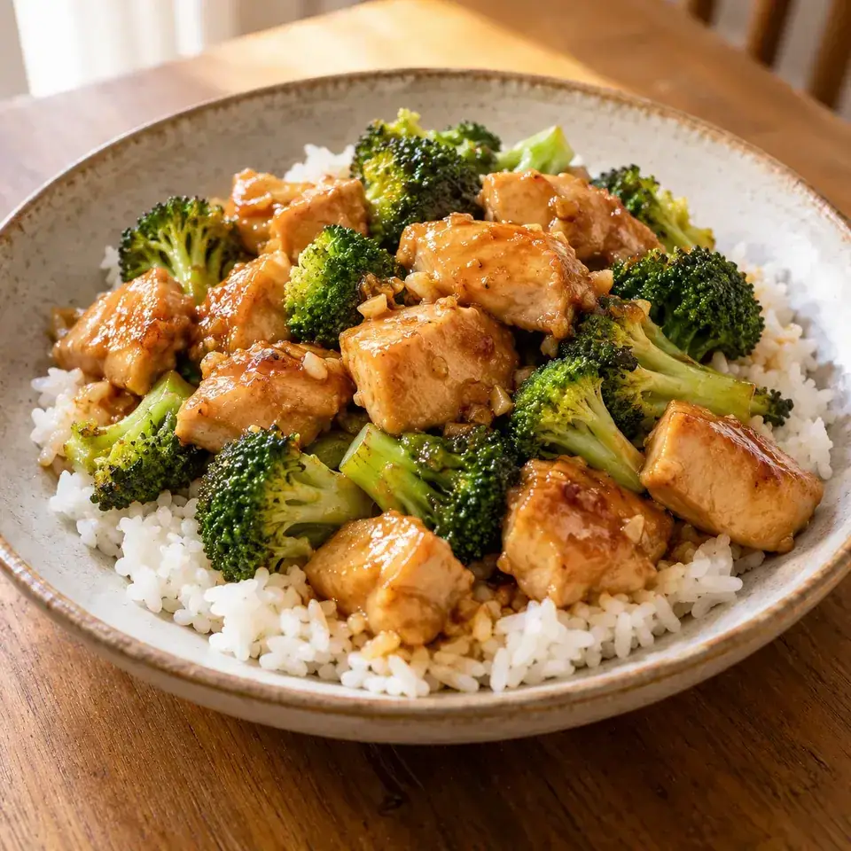 Orange glazed chicken — serving inspiration