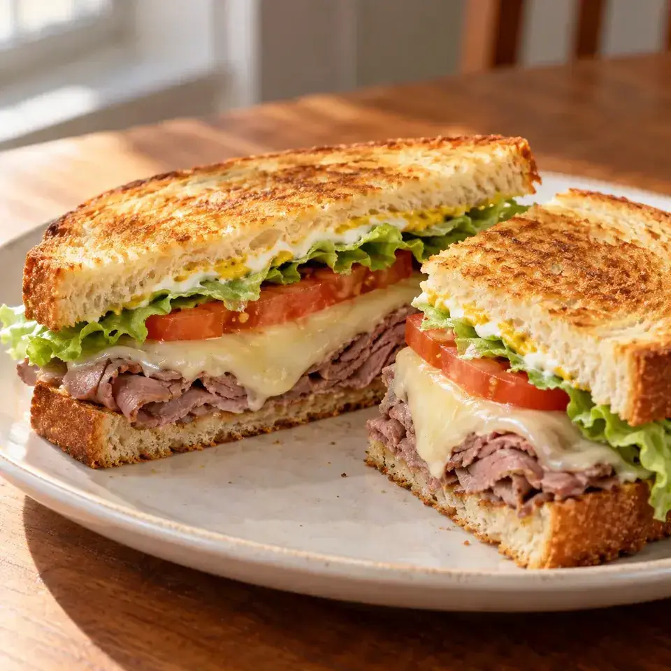 Roast beef provolone melts — serving inspiration
