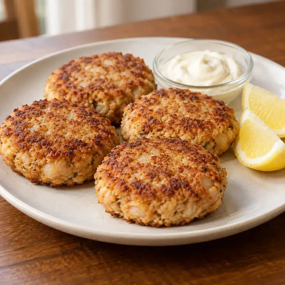 Salmon patties — serving inspiration