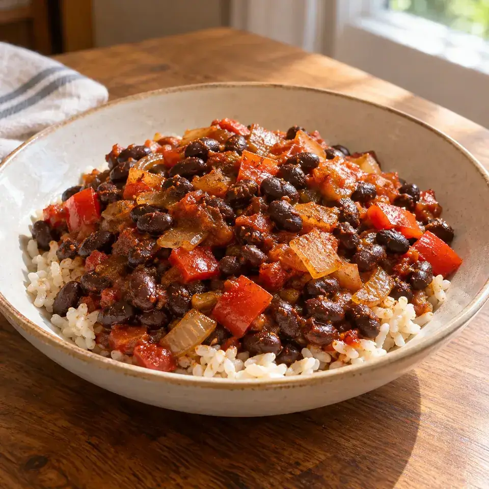 Smoky black bean rice — serving inspiration