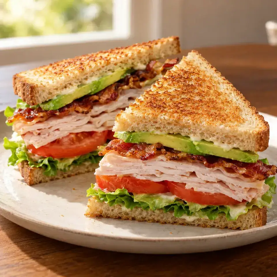 Turkey avocado clubs — serving inspiration