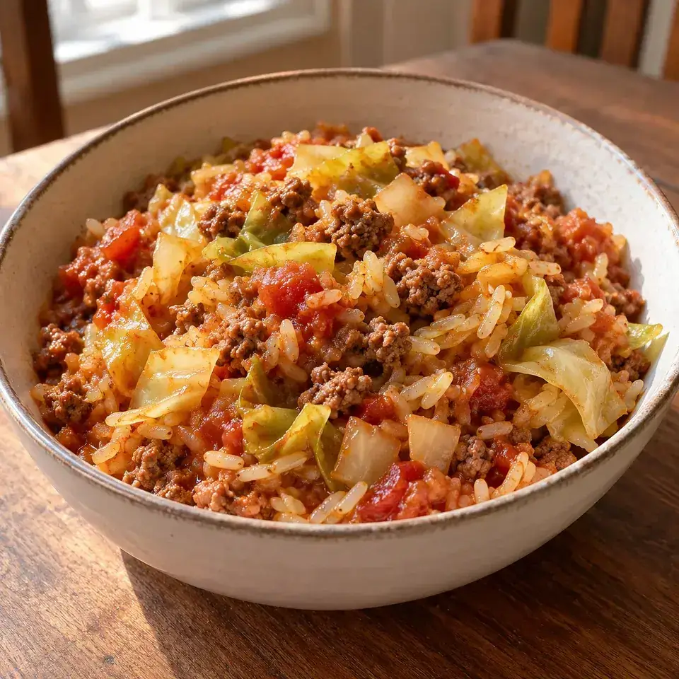 Unstuffed cabbage bowls — serving inspiration