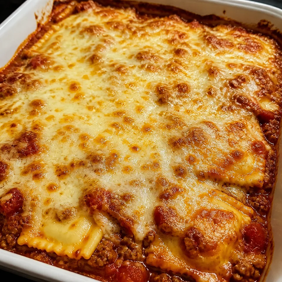 Extra Cheesy Ravioli Lasagna Bake — serving inspiration