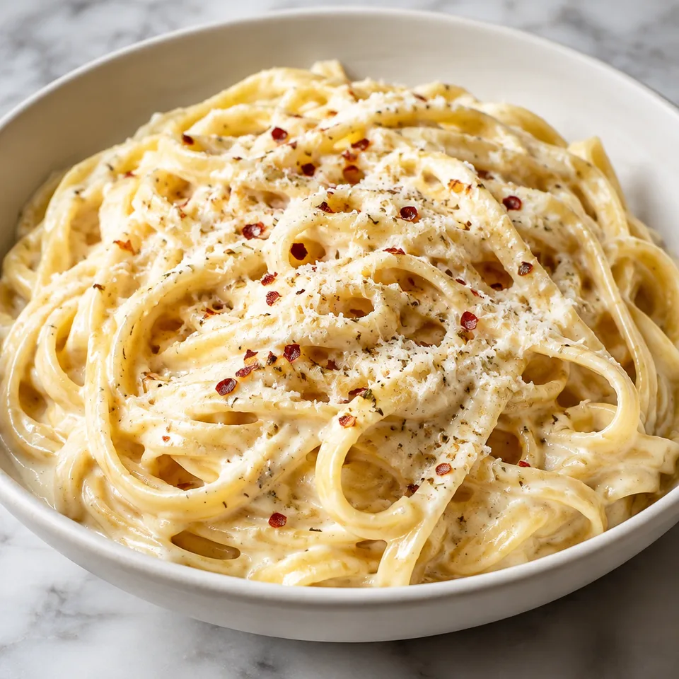 Fettuccine Alfredo — serving inspiration