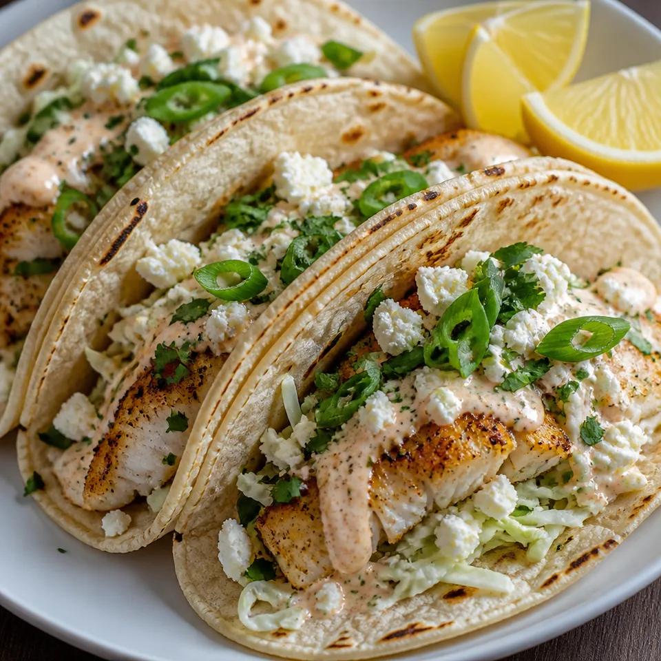 Fish Tacos — serving inspiration
