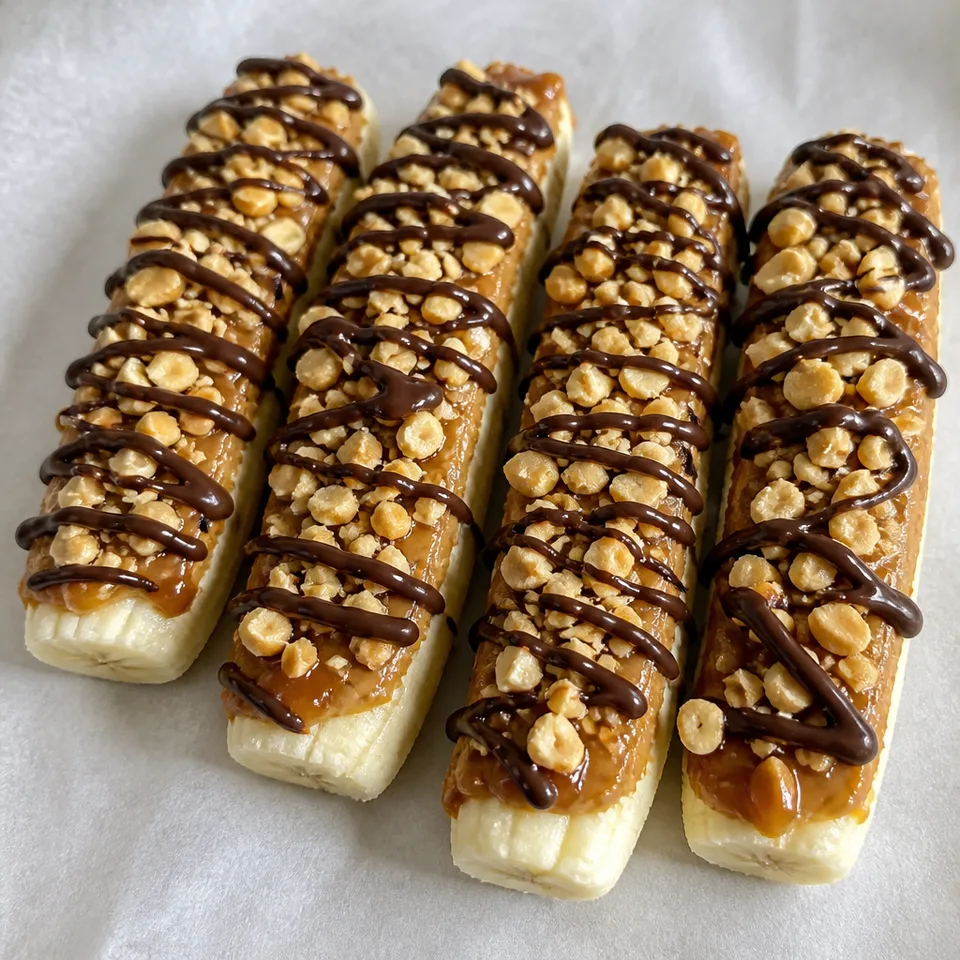 Frozen Banana Snickers — serving inspiration