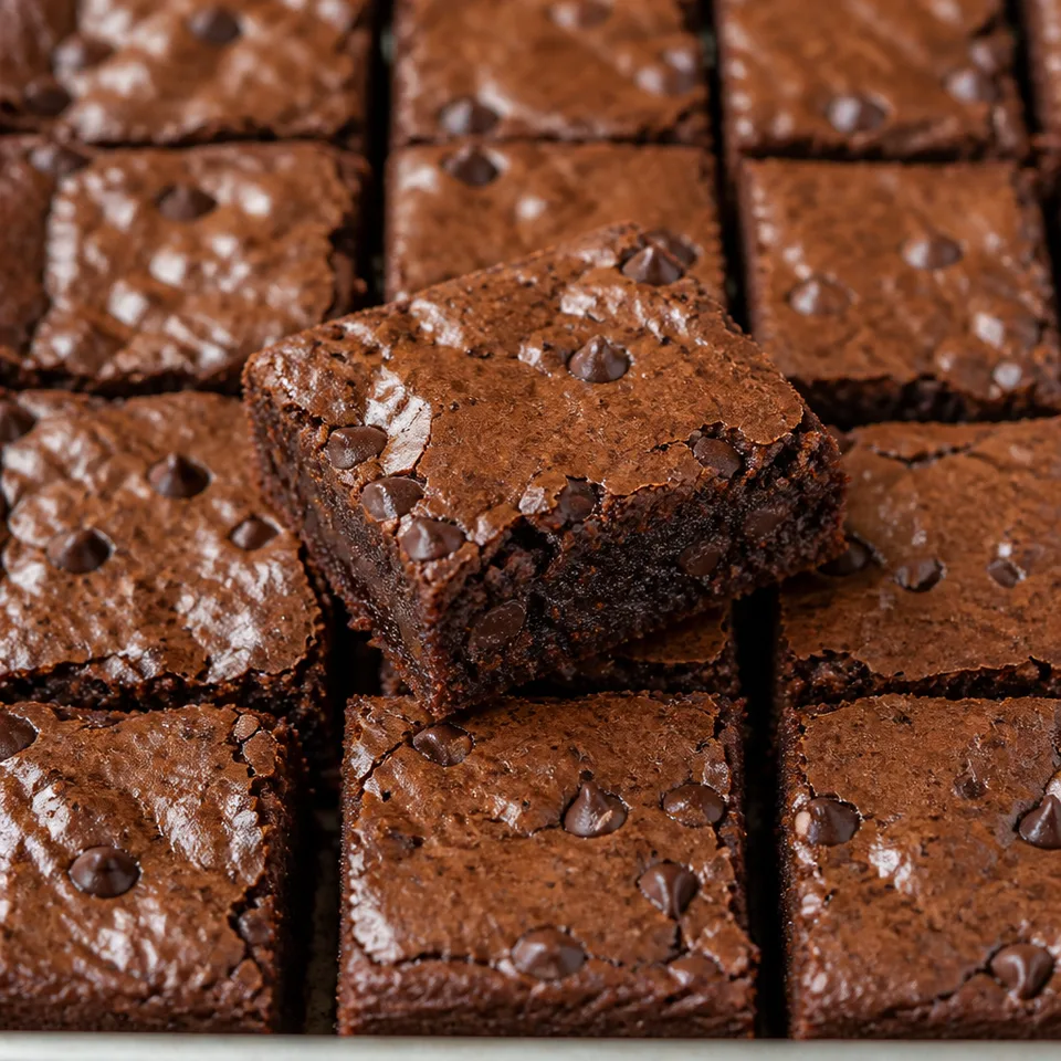 Fudgy Brownies — serving inspiration