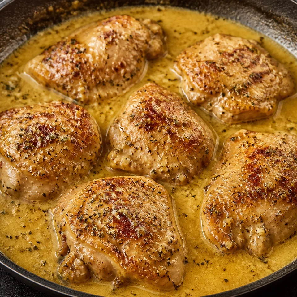 Garlic Butter Boneless Chicken Thighs — serving inspiration