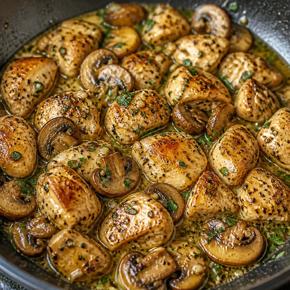 Garlic Butter Chicken and Mushrooms — serving inspiration