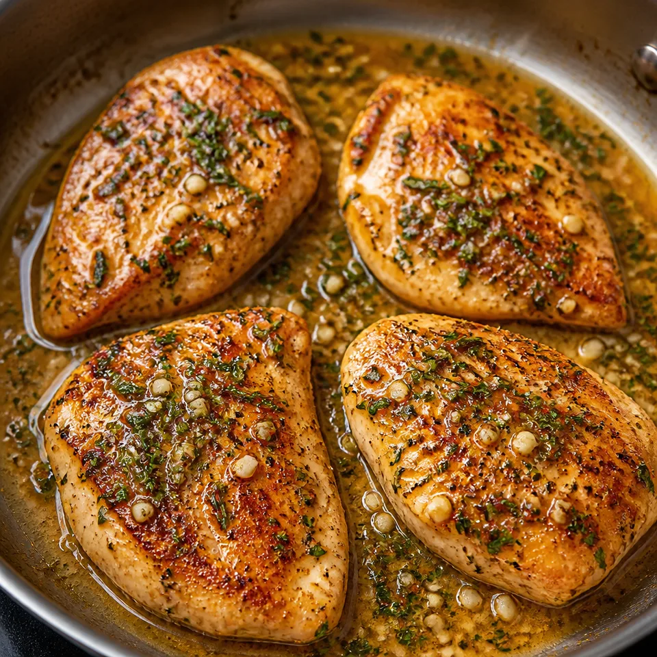 Garlic Butter Pan Fried Chicken Breasts Recipe — serving inspiration