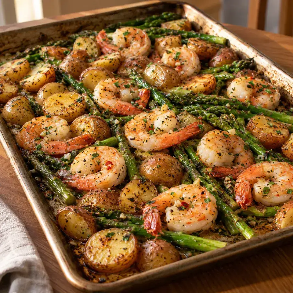 Garlic Butter Sheet Pan Shrimp — serving inspiration