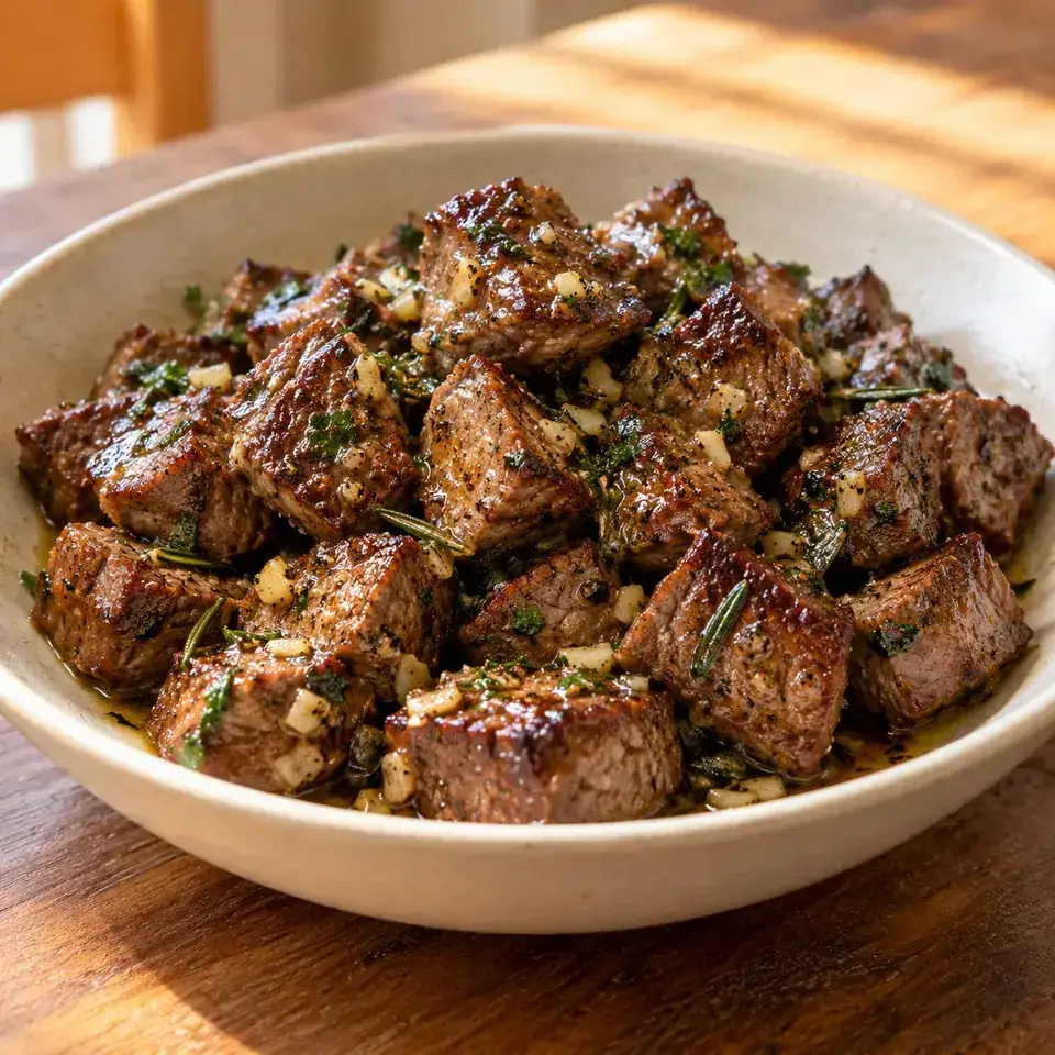 Garlic Butter Steak Bites — serving inspiration