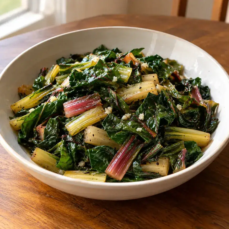 Garlic Butter Swiss Chard — serving inspiration