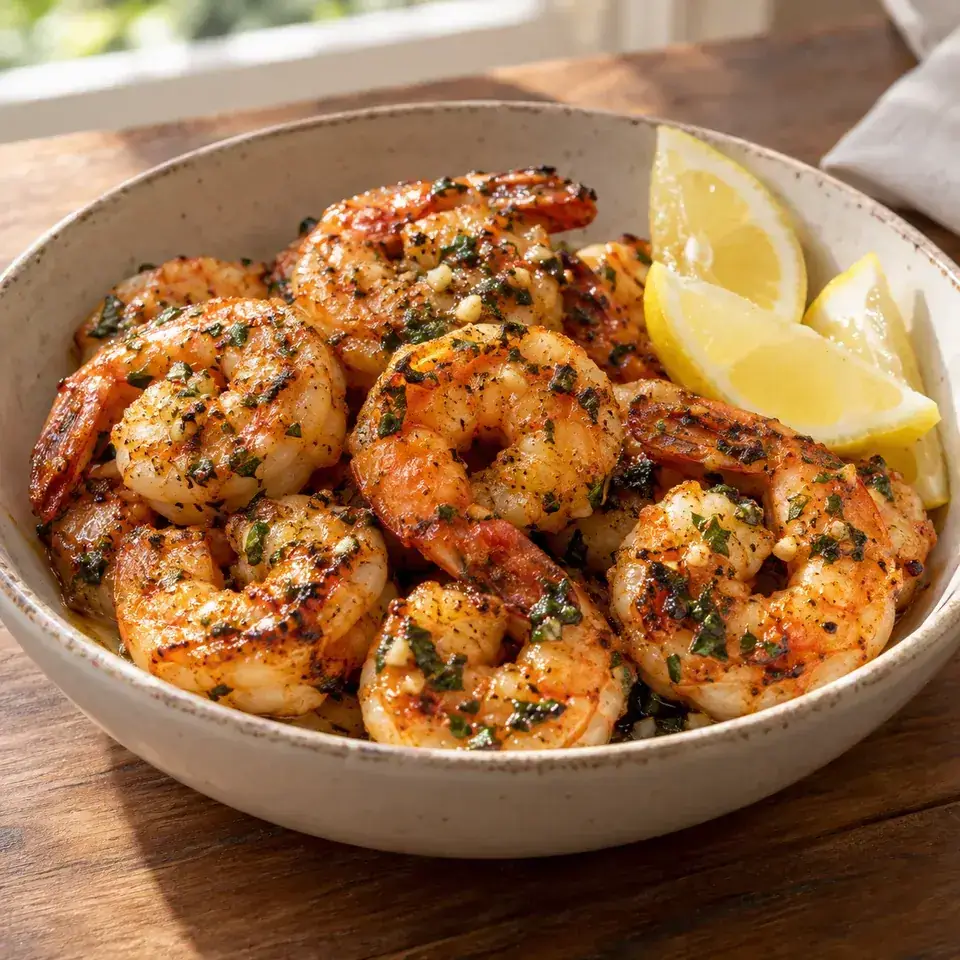 Garlic Grilled Shrimp — serving inspiration