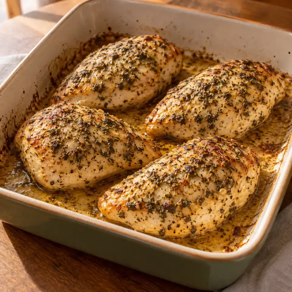 Garlic Herb Baked Chicken Breast — serving inspiration
