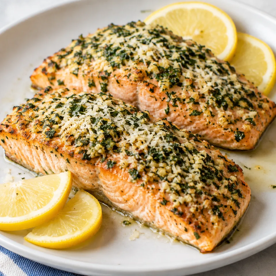 Garlic Parmesan Salmon — serving inspiration