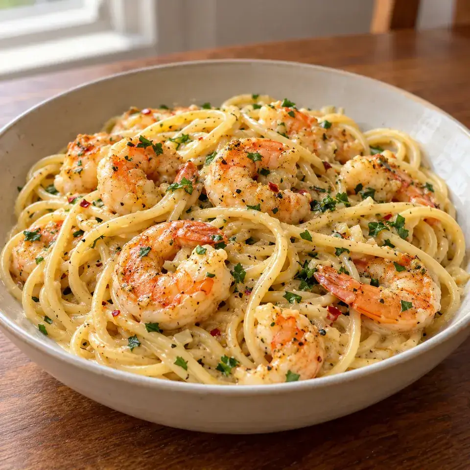 Garlic Shrimp Pasta — serving inspiration