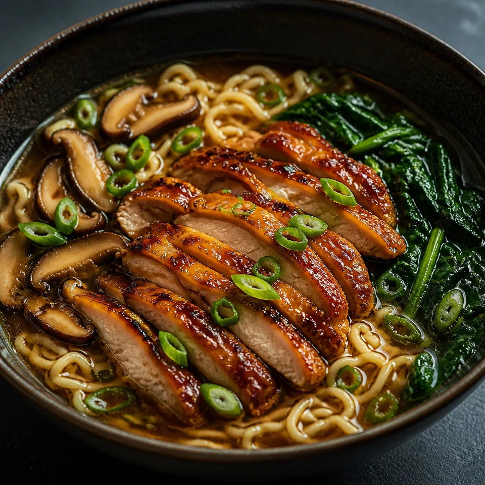 Ginger Glazed Chicken Ramen — serving inspiration
