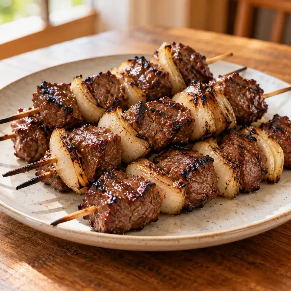 Ginger Soy Beef Skewers — serving inspiration