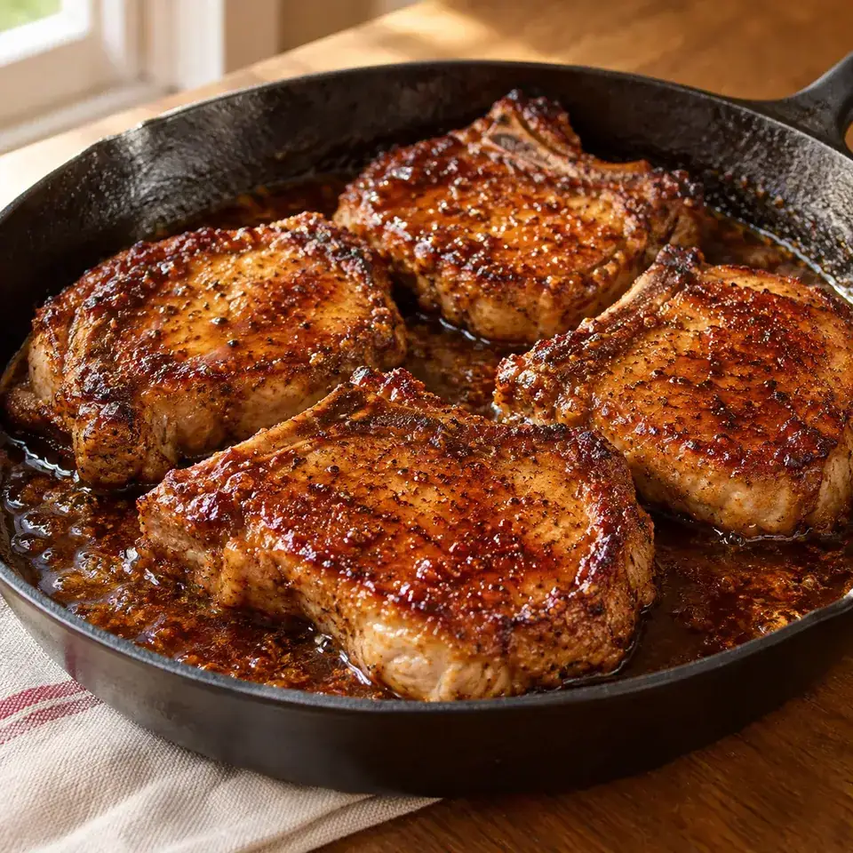 Glazed Pork Chops Recipe — serving inspiration