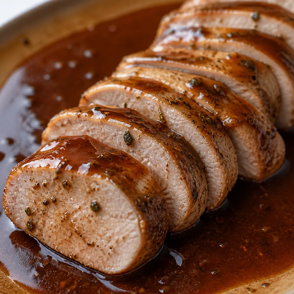 Glazed Slow Cooker Pork Tenderloin recipe — serving inspiration
