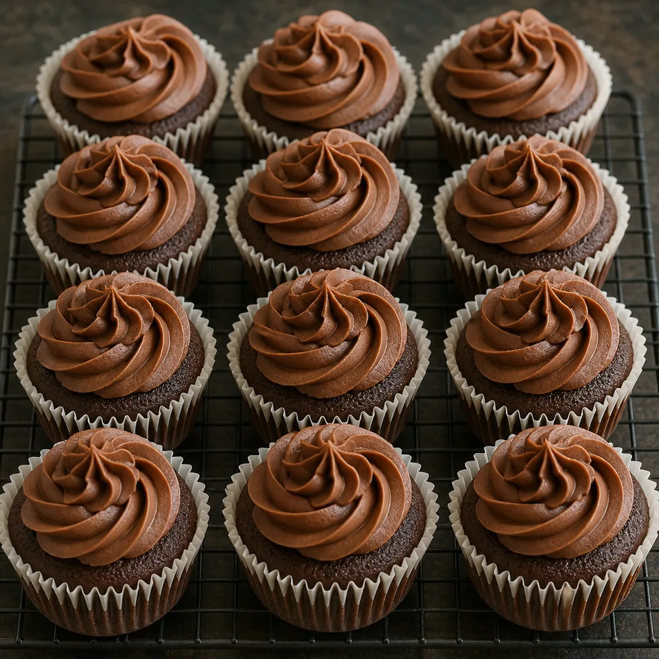 GLUTEN FREE CHOCOLATE CUPCAKES — serving inspiration