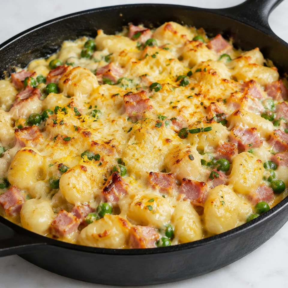 Gnocchi with Ham & Peas — serving inspiration