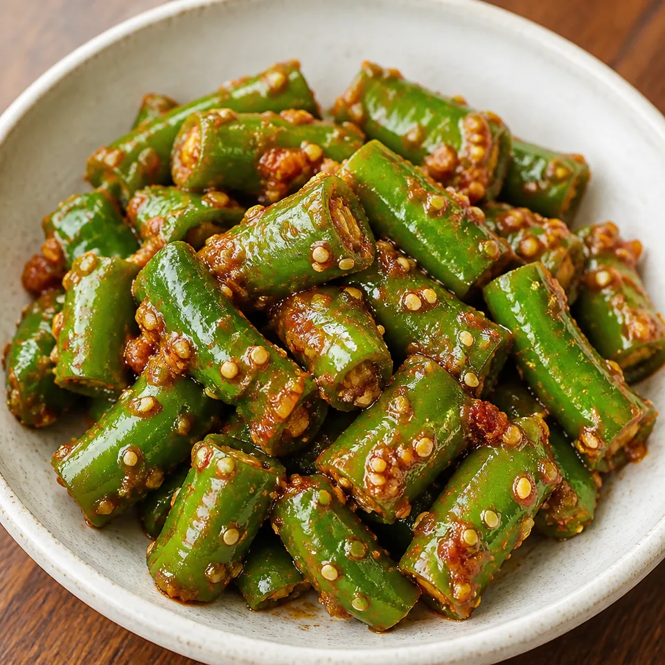 Gochu doenjang muchim (green chili peppers seasoned with doenjang) — serving inspiration
