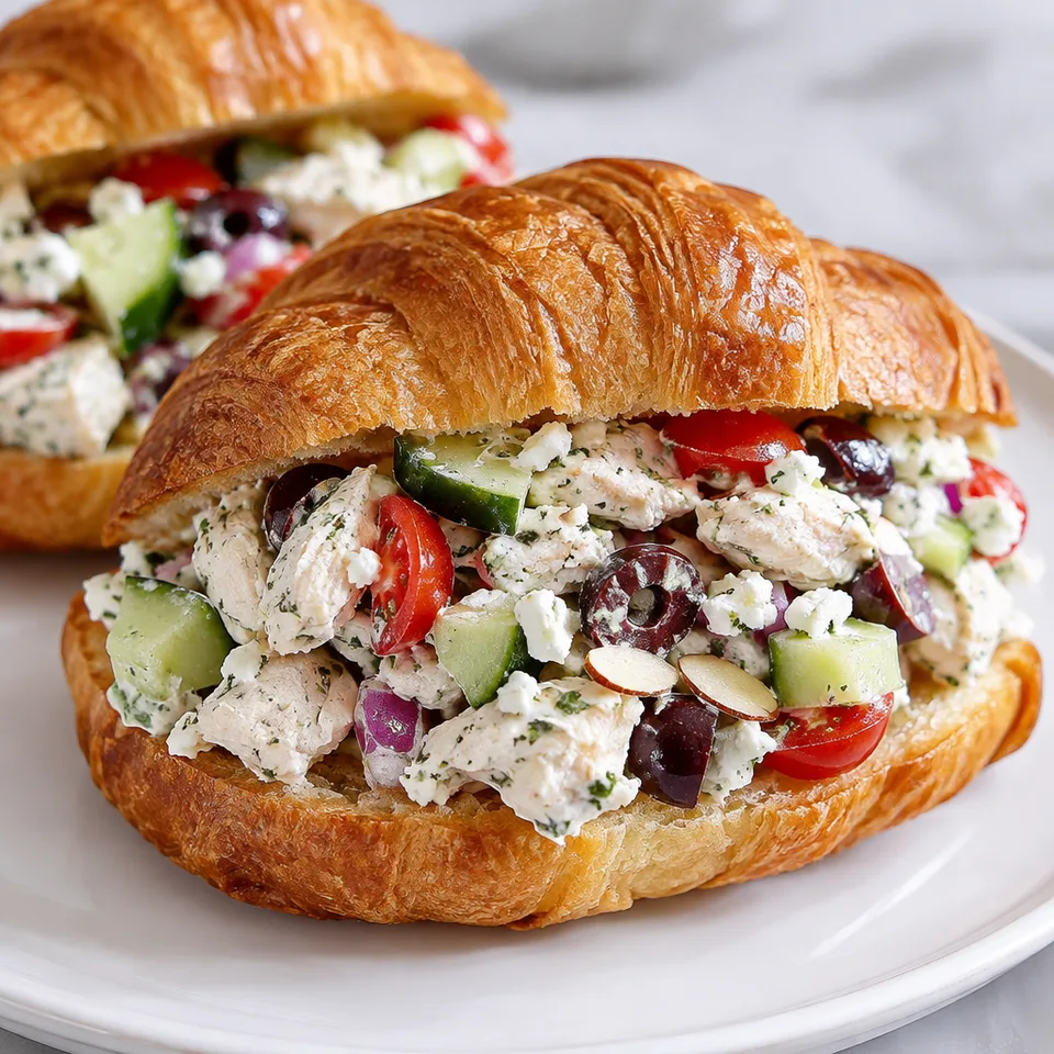 Greek Chicken Salad Sandwiches — serving inspiration