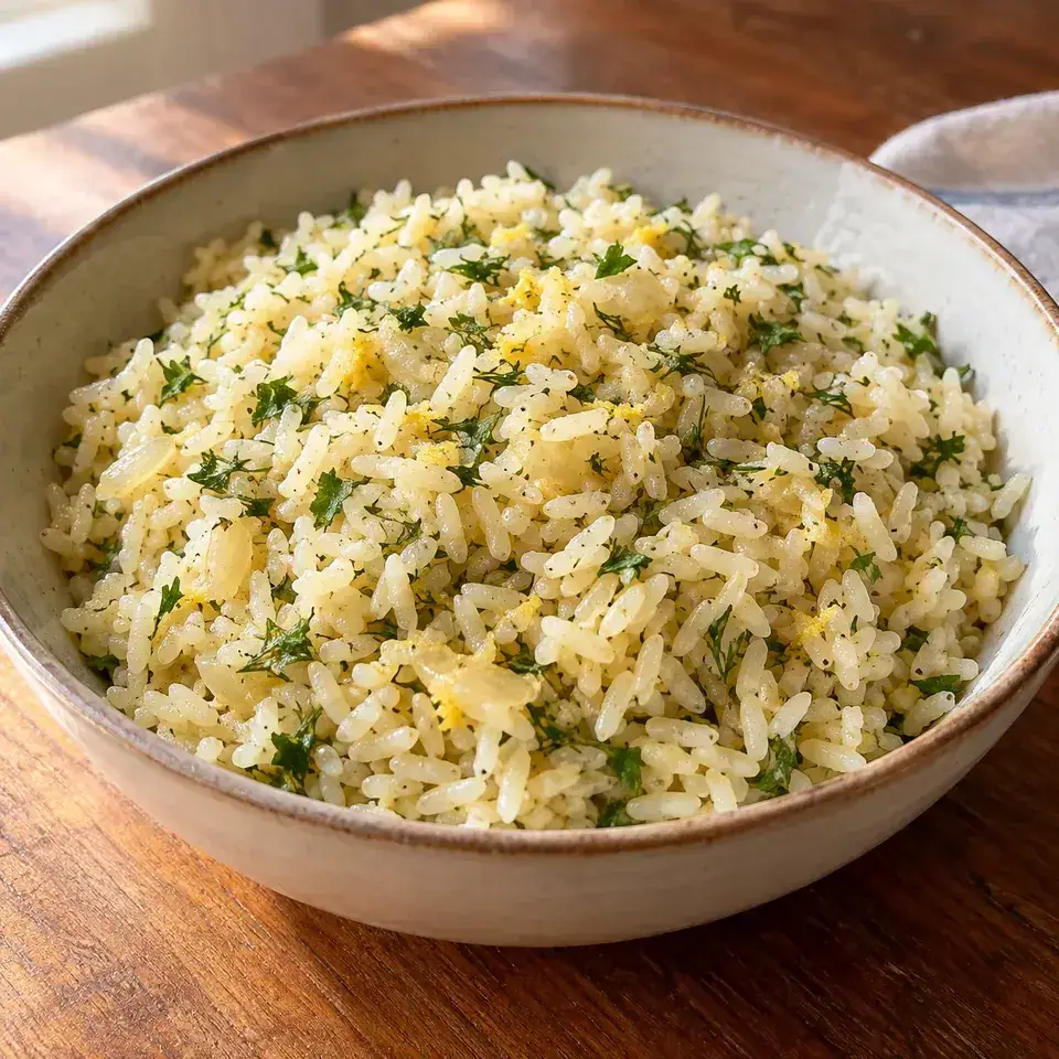 Greek Lemon Rice Pilaf — serving inspiration